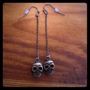 Gold Skull Earrings